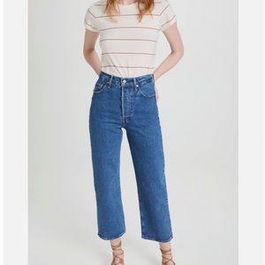 Levi’s rib cage straight ankle jeans